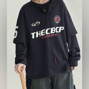 Black and Red CBCP Sport Long Sleeve T-Shirt